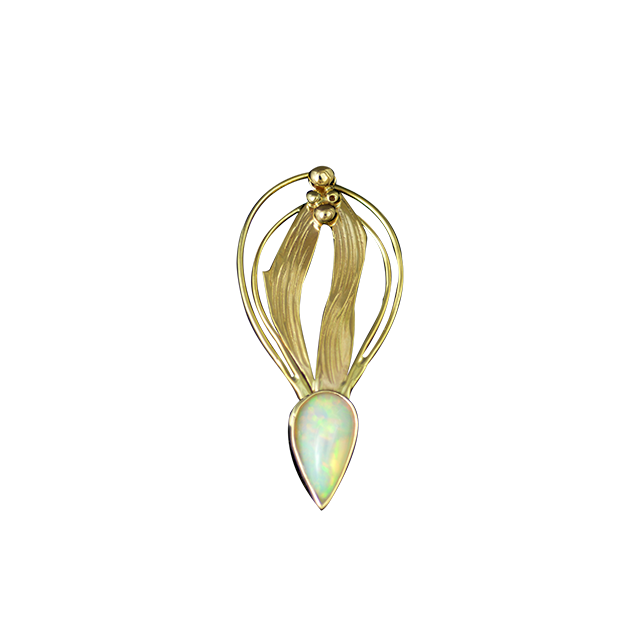Ethiopian Opal Necklace: 14K