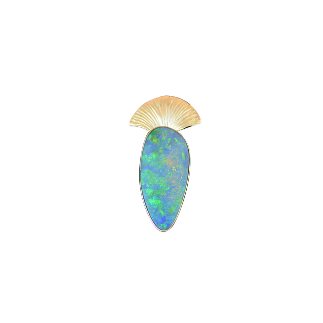 Opal Doublet Necklace: 14K