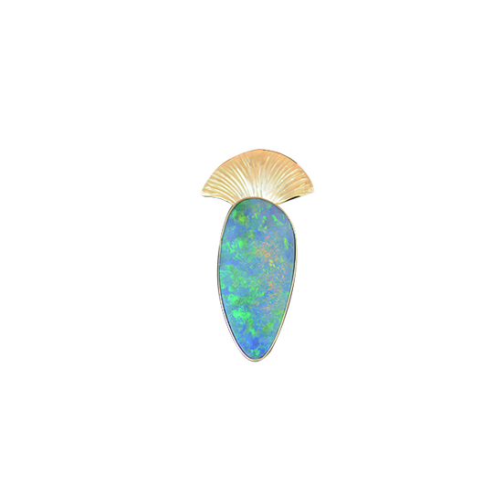 Opal Doublet Necklace: 14K