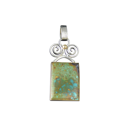 New! Original Necklace - SS/14k / Turquoise