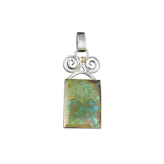 New! Original Necklace - SS/14k / Turquoise