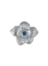 Flower with Opal Triplet Necklace: Sterling