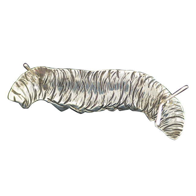 Original Pin: Monarch Caterpillar - Sterling