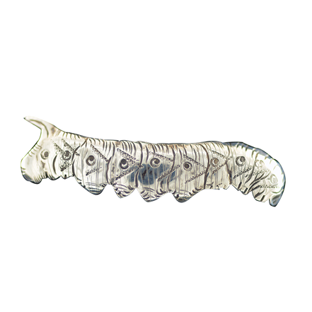 Original Pin: Tomato Horn Worm - Sterling