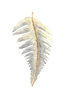 Fern Pin/Pendant in Sterling and 14k Gold