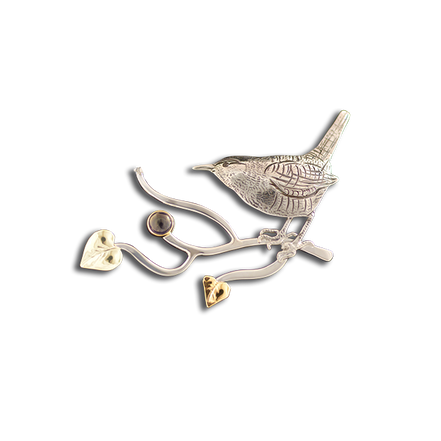 Original Pin/Pendant - SS/14K - Iolite