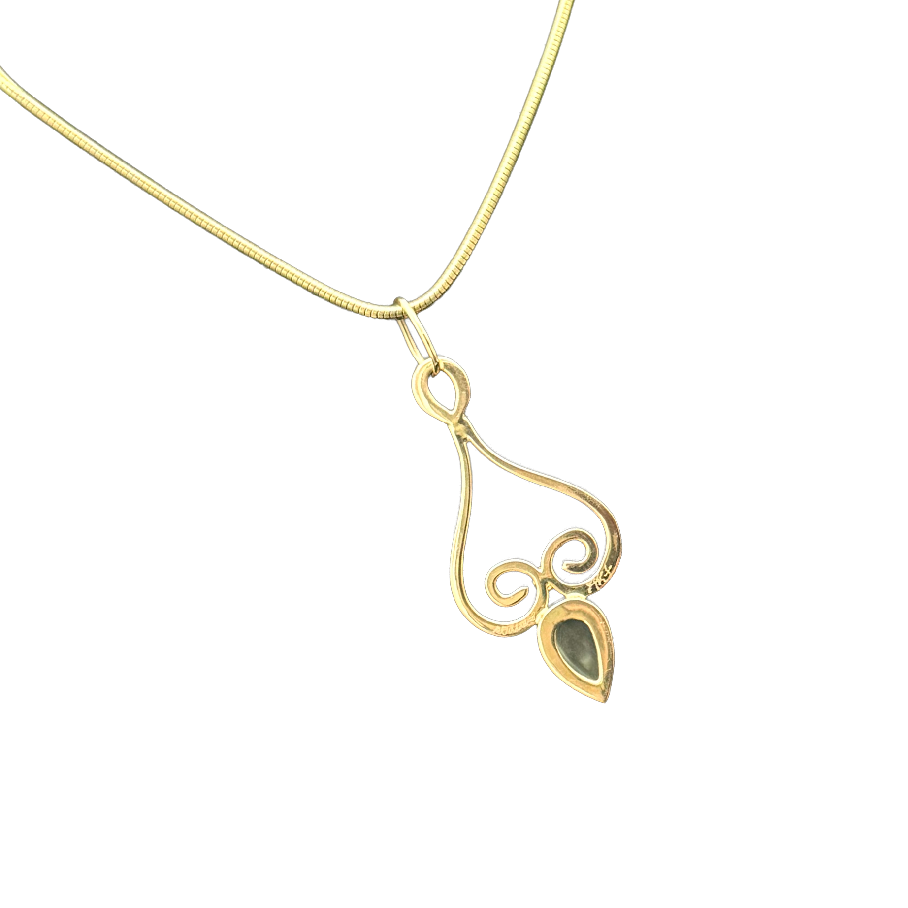 Aquamarine Necklace in 14K