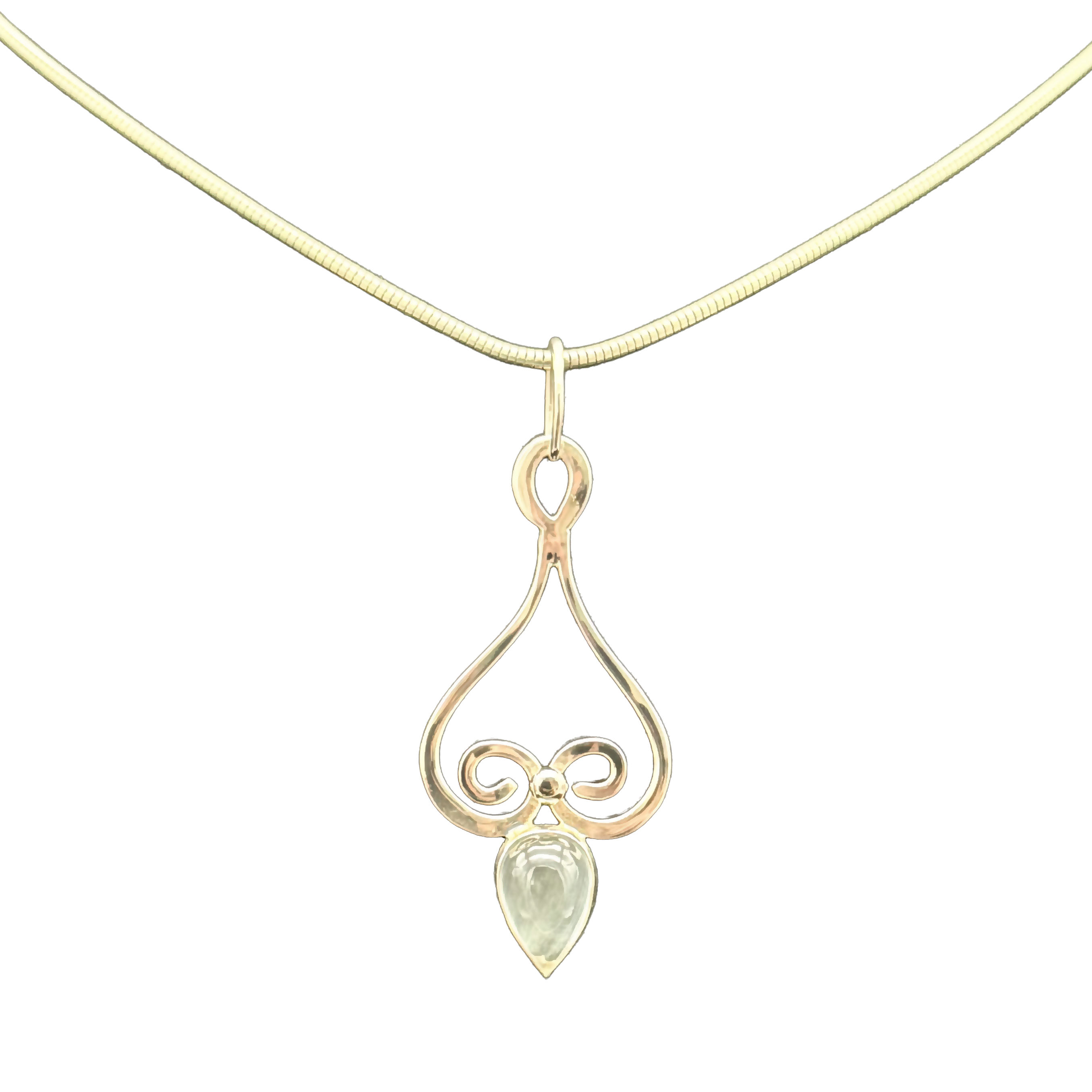 Aquamarine Necklace in 14K