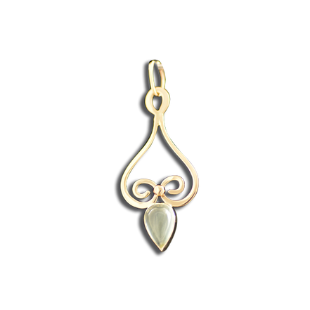 Aquamarine Necklace: 14K
