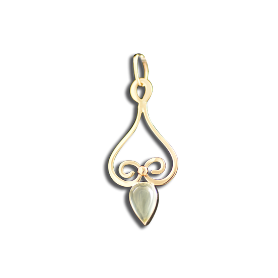 Aquamarine Necklace: 14K