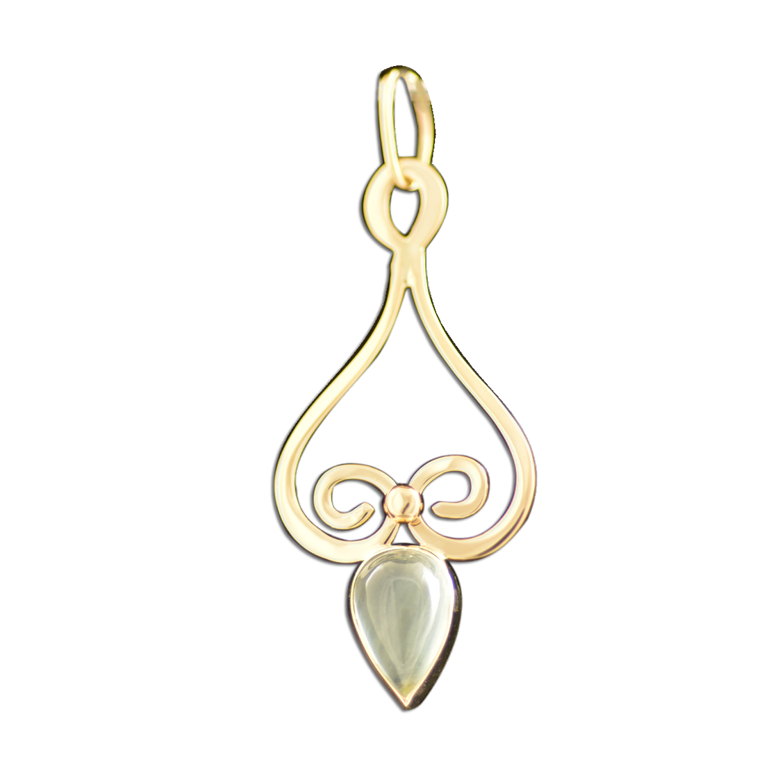 Aquamarine Necklace: 14K