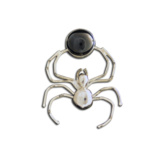 Original Necklace - Black Widow - SS/Black Onyx
