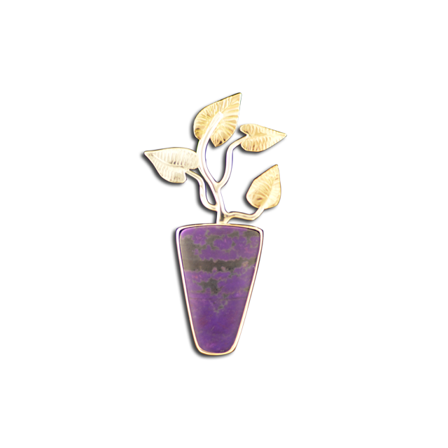 Original Pin/Pendant - SS/14K/Sugalite
