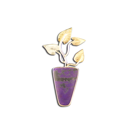 Original Pin/Pendant - SS/14K/Sugalite