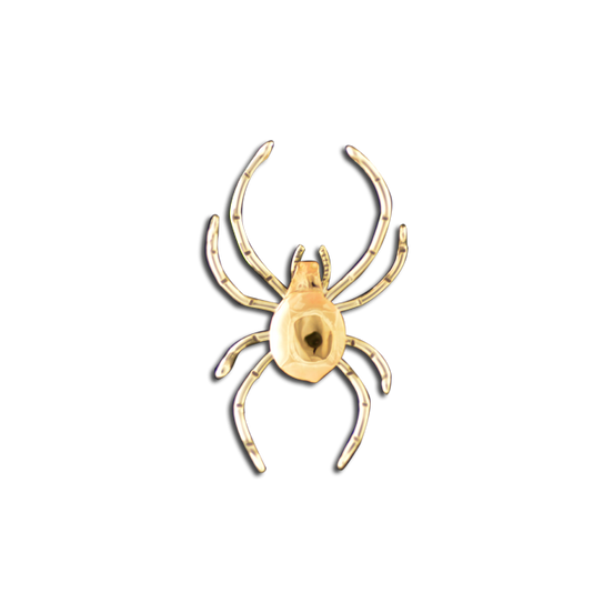 Original Pin/Pendant Black Widow Spider - SS/14K