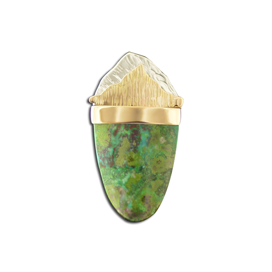 Jasper Pendant: 14K/SS
