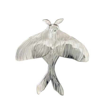 Luna Moth Pin or Pendant in Sterling