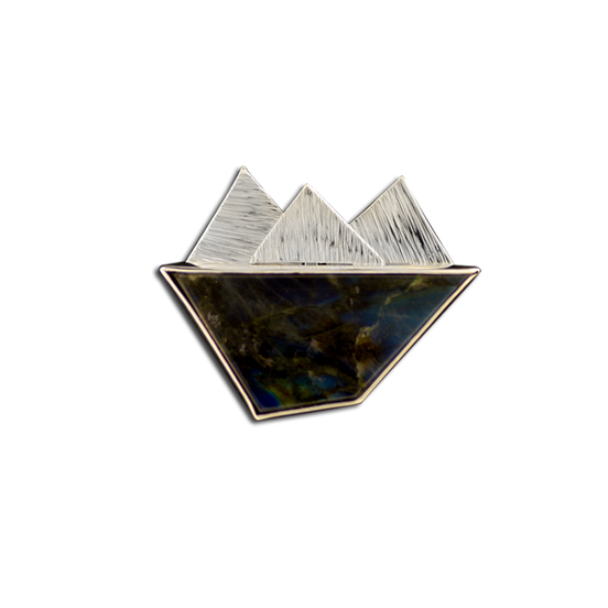 Labradorite Pin/Pendant: SS