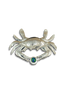 Original Pin/Pendant - Blue Crab: SS/14K Opal Mosaic