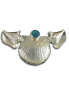 Conchs + Scallop Neckslide in Sterling with an Opal Mosaic
