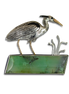 Original Pin/Pendant - Blue Heron SS/B - Green Stone