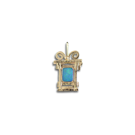 Opal Doublet Necklace - 14K Gold