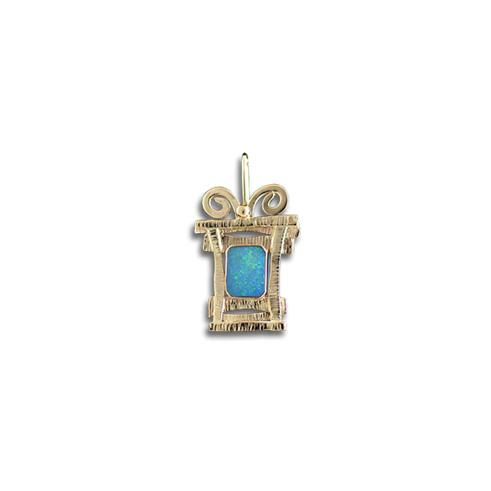 Opal Doublet Necklace - 14K Gold