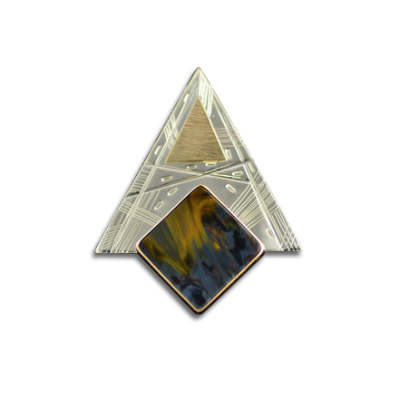 Original Pin/Pendant: Pietersite - SS/14K