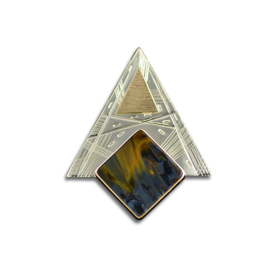 Original Pin/Pendant: Pietersite - SS/14K