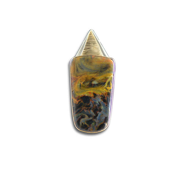 Pietersite Necklace: 14K/SS