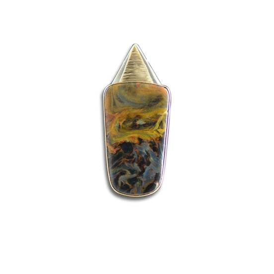 Pietersite Necklace: 14K/SS