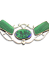 Azurite Malachite + Malachite Neckslide in 14K