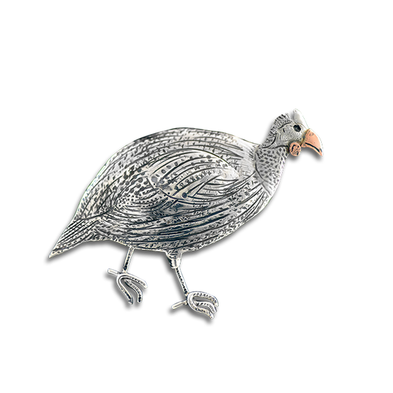 Original Pin/Pendant: Guineafowl - SS/Copper
