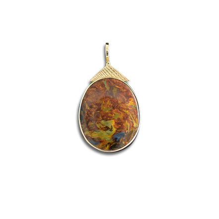 Pietersite Necklace: 14K