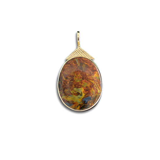 Pietersite Necklace: 14K