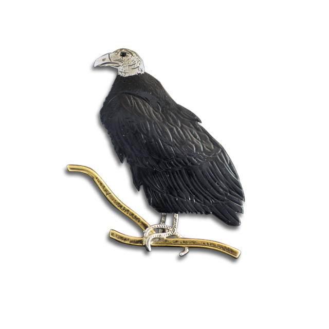 Original Pin/Pendant: Vulture - SS/Brass