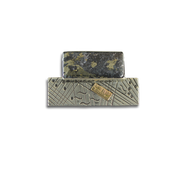 Pyrite Pin or Necklace in Sterling and 14K Gold