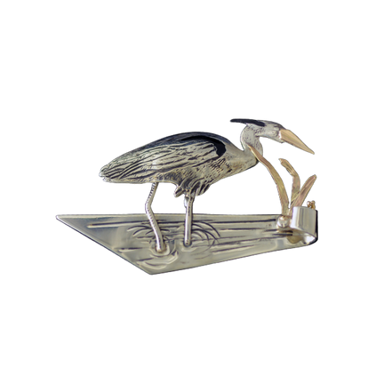 Original Pin/Pendant: Heron in the Marsh - SS/14K