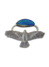 Original Pin/Pendant: Hawk - SS/14K/Boulder Opal