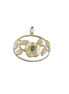 Opal Triplet Flower and Vine Pendant: SS/14K