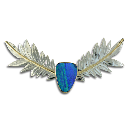 Original Slide: Fern - SS/14K/Boulder Opal