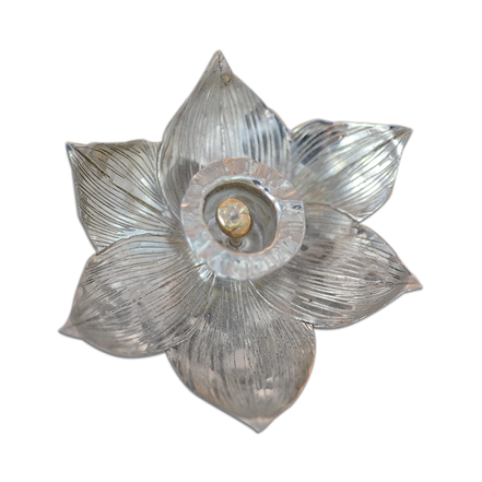 Daffodil Pin/Pendant in SS with a 14K Center - 3.25"