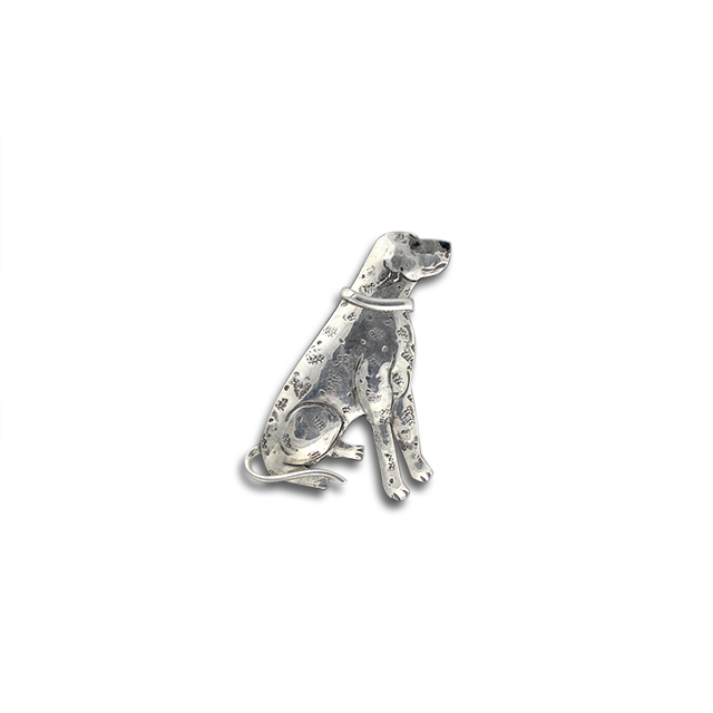 Dalmatian Dog  Pin/Pendant - Sterling