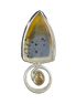 Agate and Rutilated Quartz in SS-14k