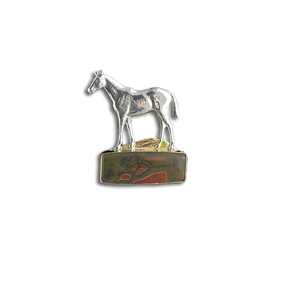 Horse on Pietersite Ground - Neckslide: SS/14K