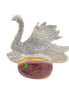 Swan with Boulder Opal: SS/14K w/ Opal