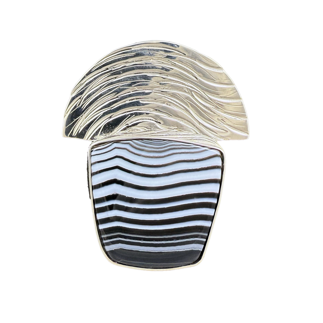 Arc with Sardonyx Pin/Pendant: SS