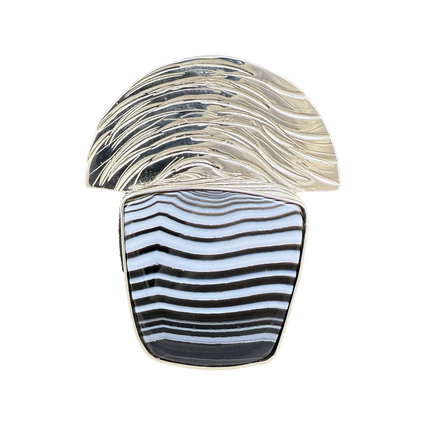 Arc with Sardonyx Pin/Pendant: SS