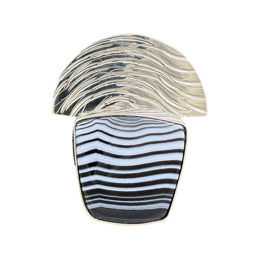 Arc with Sardonyx Pin/Pendant: SS