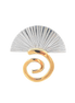 Spiral Fan Pin/Pendant - SS/14K